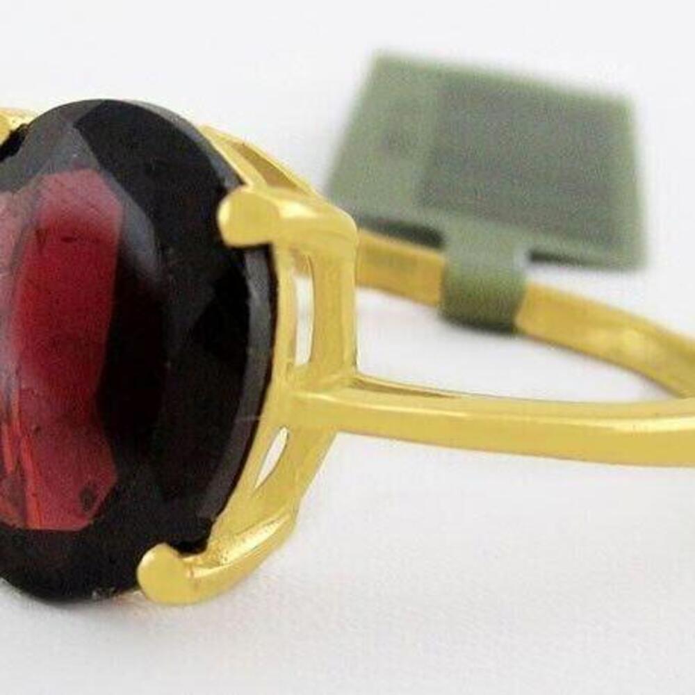 GENUINE 3.53 Cts GARNET RING .925 Sterling Silver - NEW WITH TAG